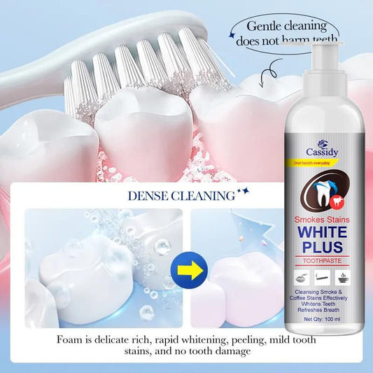 Cassidy Smokes Stains White Plus Liquid Toothpaste 200ml Pack of 2