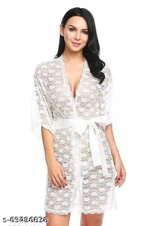 Babydolls for Women (White, XL) (Set of 1)