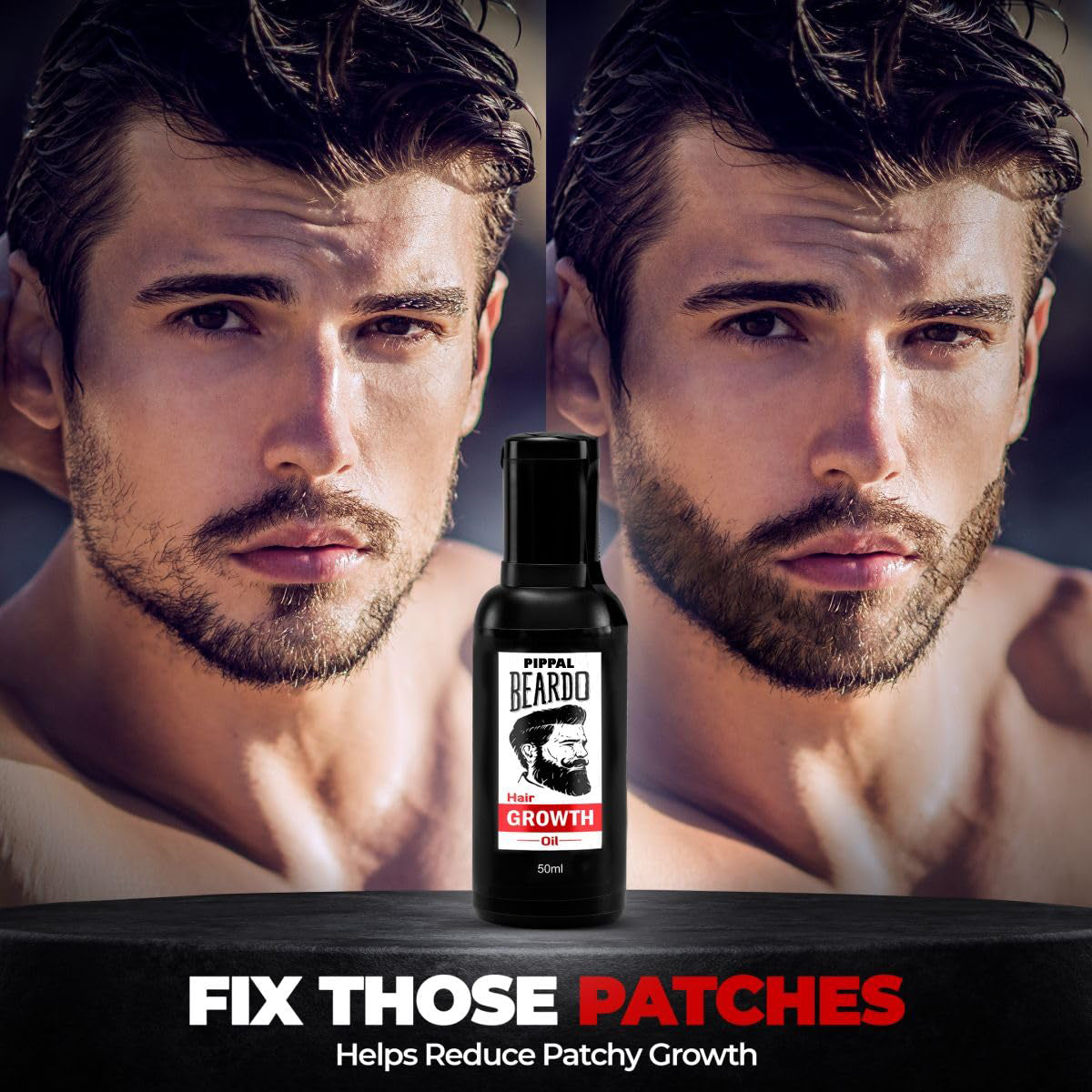 Beardo Beard And Hair Growth Oil 2X50ml Faster Beard Growth