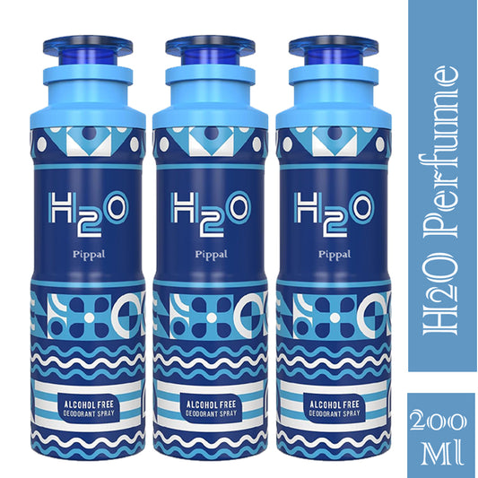 H2O Alcohol Free DeoDorant Spray 200ml (Pack of 3)