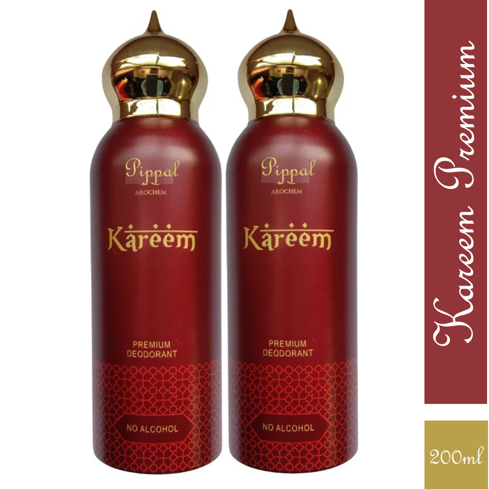 Kareem PREMIUM DEODORANT No Alcohol 200 Ml (Pack of 2)