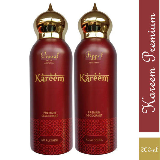 Kareem PREMIUM DEODORANT No Alcohol 200 Ml (Pack of 2)