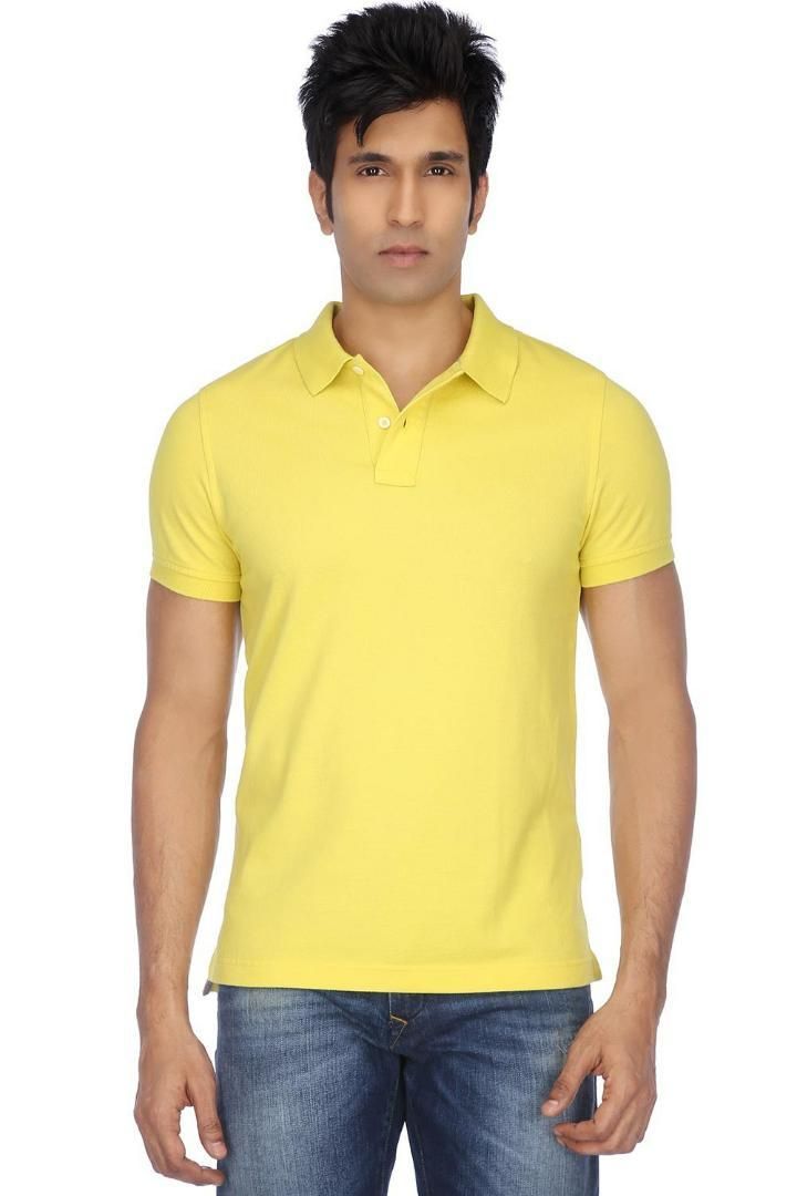 Cotton Matty Solid Half Sleeves Mens Polo Neck T-Shirt Pack Of 3