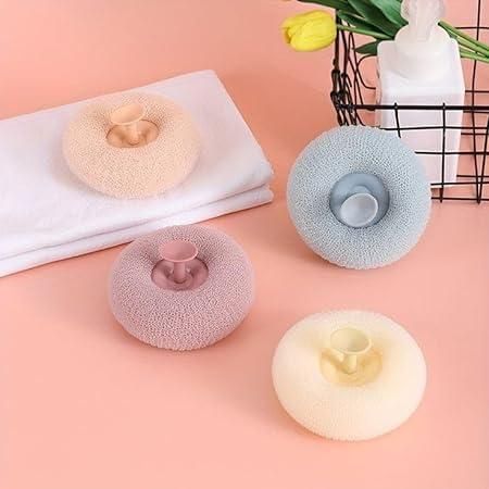Bath Towel Scrub Bath Massage Shower Ball With Sucker Scrub