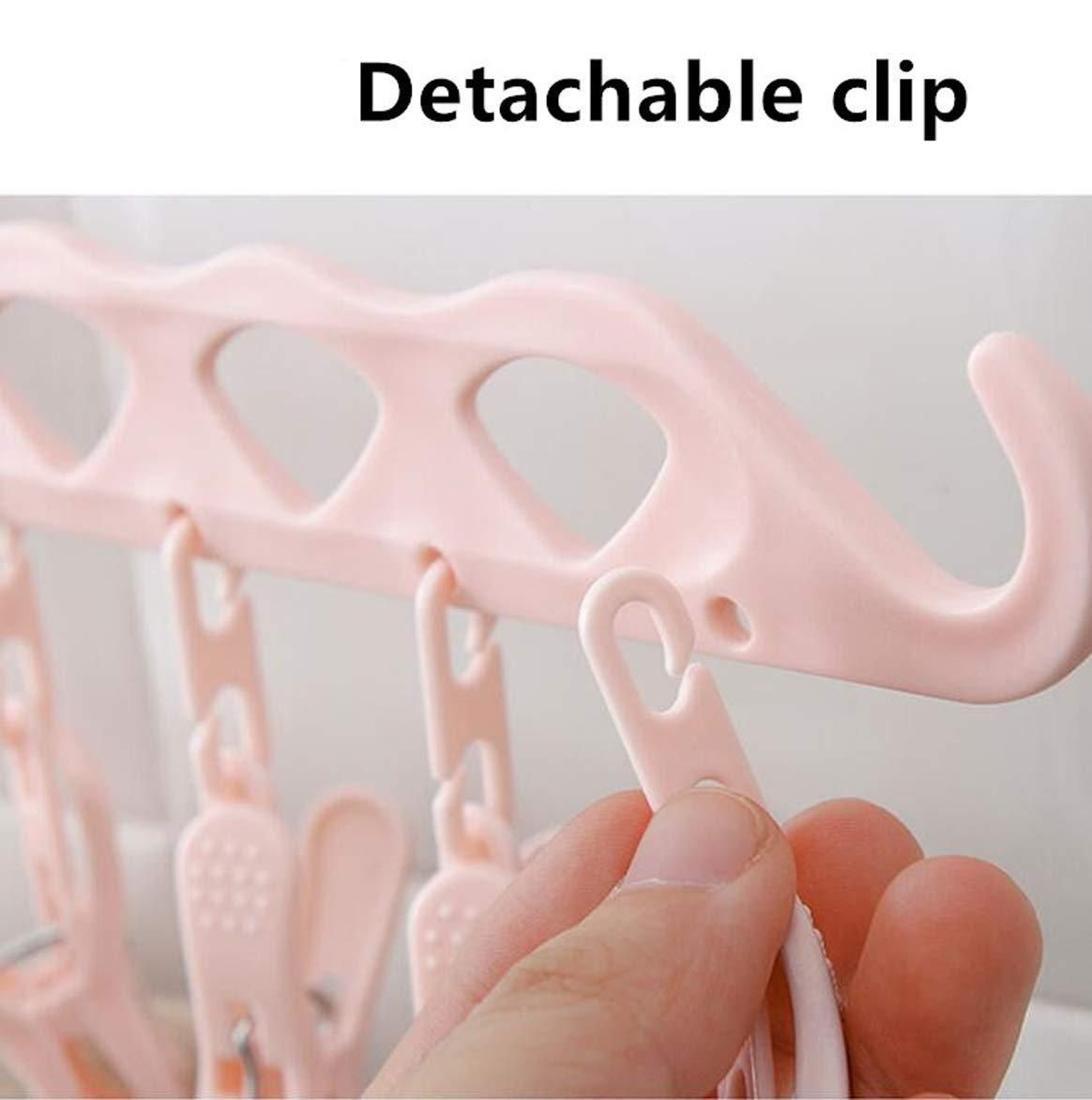 Multifunction Clothing Hanger with Clip Stand