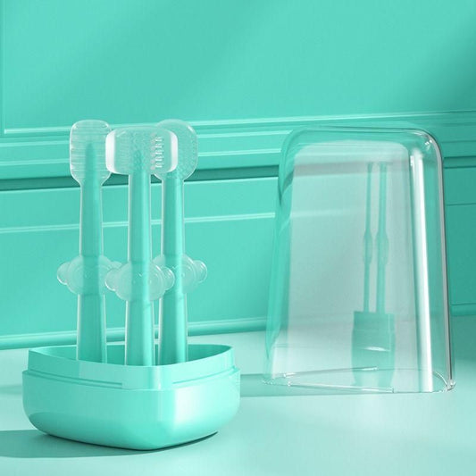 3 Steps Silicone Baby Toothbrush Set of 3 Assorted (Pack of 1)