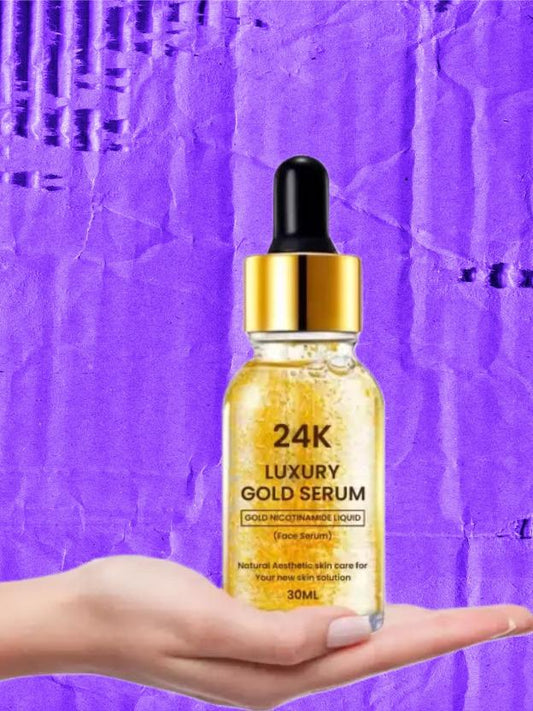 24K Gold Face Serum improves Dullness Reduces fine lines (30 ml) (Pack Of 2)