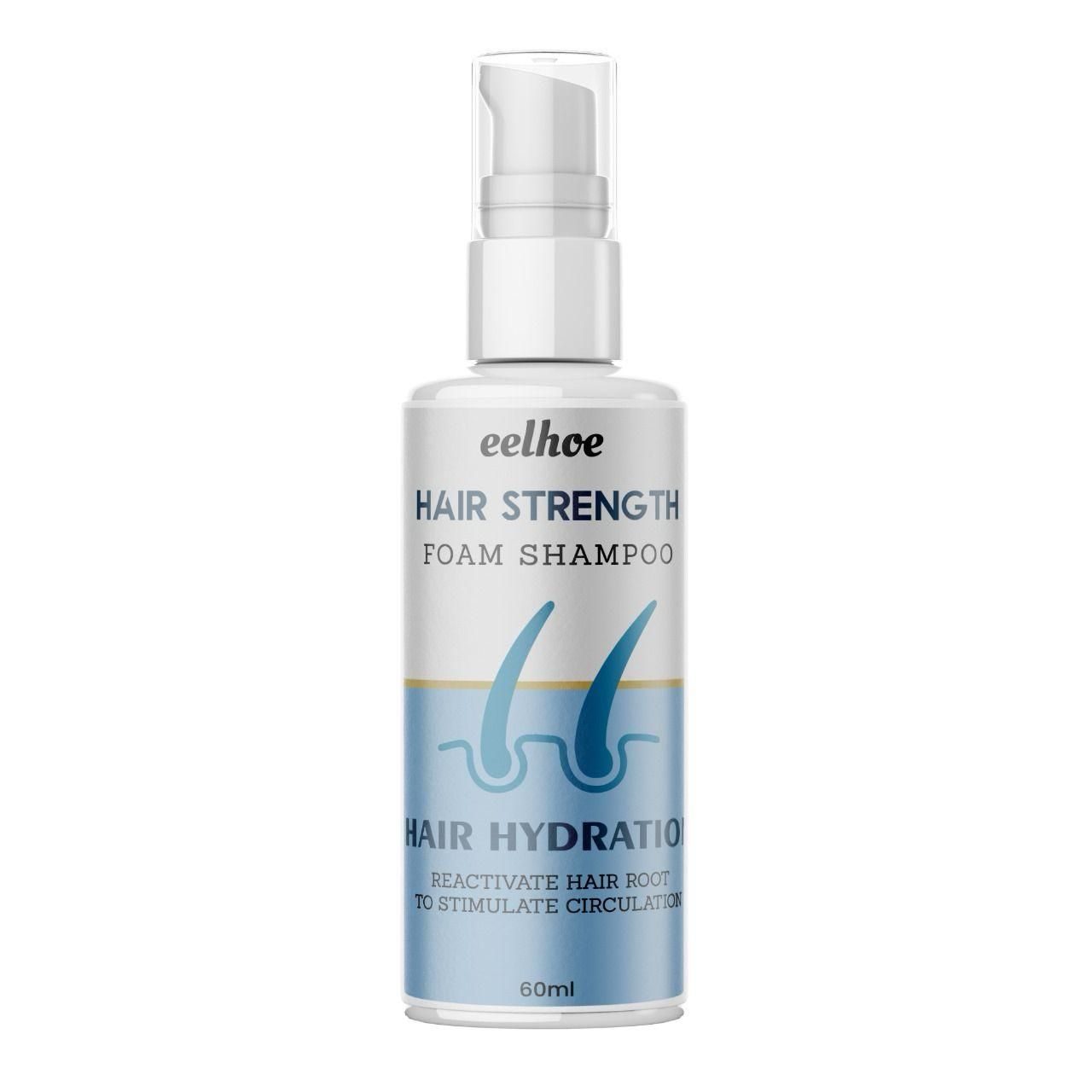 Hair Strength Hair Strength Foam Shampoo, Moisturizing Hair And Scalp 60 Ml