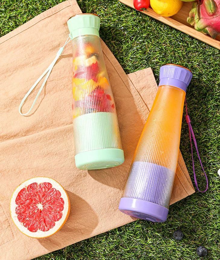 Portable Home Electric 6-Blade Juicer with USB Charging