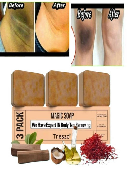 GHAR SOAPS Magic Soap Refreshing Skin Soap for All Skin Type ( Pack of 3 )