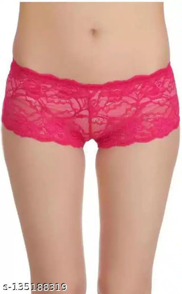 Net Briefs for Women (Pink, XS)