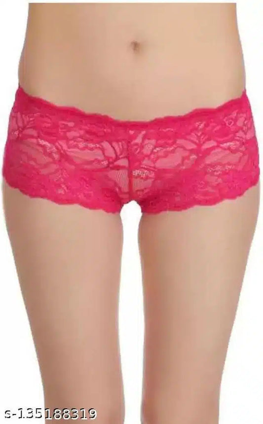Net Briefs for Women (Pink, 6XL)