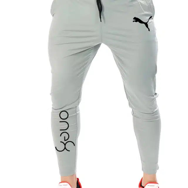 Polyester Track Pant for Men (Grey, 32)