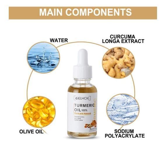 Face Turmeric Serum Oil Facial Skin Serum (Pack of 2)